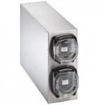 Vollrath 58832 Stainless Steel 2-Slot 8 - 44 oz. Countertop Cup Dispenser Cabinet with 1 T-Lid Holder and 1 Straw Pocket Vollrath 58832 Stainless Steel 2-Slot 8 - 44 oz. Countertop Cup Dispenser Cabinet with 1 T-Lid Holder and 1 Straw Pocket