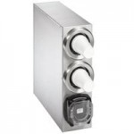 Vollrath 58832 Stainless Steel 2-Slot 8 - 44 oz. Countertop Cup Dispenser Cabinet with 1 T-Lid Holder and 1 Straw Pocket Vollrath 58832 Stainless Steel 2-Slot 8 - 44 oz. Countertop Cup Dispenser Cabinet with 1 T-Lid Holder and 1 Straw Pocket