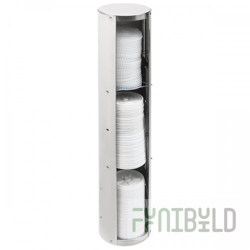 Modular 1011795 Three-Tier Stainless Steel Wall Mount / Countertop Adjustable Tubular 4