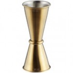 American Metalcraft JGB4 1 oz. & 1.5 oz. Black Brushed Stainless Steel Japanese Style Jigger