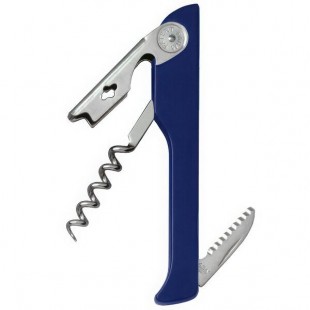 Franmara 2030-05 Hugger Waiter's Customizable Corkscrew with Dark Blue ABS Plastic Handle
