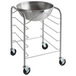 Vollrath 79302 Stainless Steel Mobile Mixing Bowl Stand with 30 Qt. Mixing Bowl and Tray Slides Vollrath 79302 Stainless Steel Mobile Mixing Bowl Stand with 30 Qt. Mixing Bowl and Tray Slides