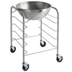 Vollrath 79302 Stainless Steel Mobile Mixing Bowl Stand with 30 Qt. Mixing Bowl and Tray Slides Vollrath 79302 Stainless Steel Mobile Mixing Bowl Stand with 30 Qt. Mixing Bowl and Tray Slides