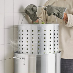 Choice 80 Qt. Aluminum Stock Pot Steamer Basket Choice 80 Qt. Aluminum Stock Pot Steamer Basket