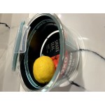 OXO Good Grips SmartSeal 7 Cup Clear Round Glass Container with Leakproof Snap-On Lid