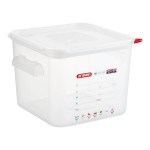 Araven 6.3 Qt. Translucent Square Polypropylene Food Storage Container with Airtight Lid