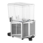 Vollrath VBBE2-37-F Double 5.28 Gallon Bowl Refrigerated Beverage Dispenser with Fountain Spray Circulation - 115V
