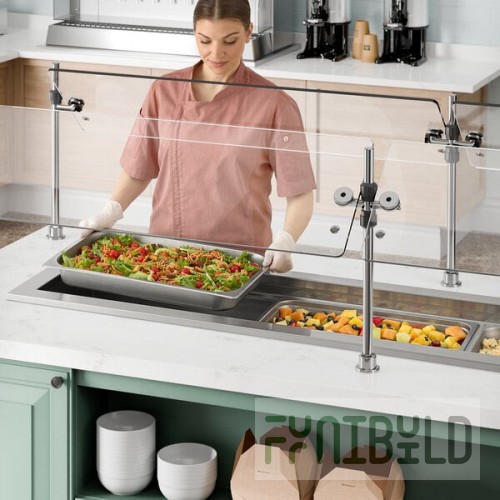 Delfield N8168NBP Narrow Three Pan Drop In Refrigerated Cold Food Well