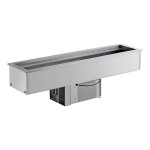 Delfield N8168NBP Narrow Three Pan Drop In Refrigerated Cold Food Well Delfield N8168NBP Narrow Three Pan Drop In Refrigerated Cold Food Well