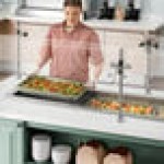 Delfield N8168NBP Narrow Three Pan Drop In Refrigerated Cold Food Well Delfield N8168NBP Narrow Three Pan Drop In Refrigerated Cold Food Well