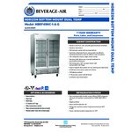 Beverage-Air HBRF49HC-1-A-G Horizon Series 52