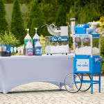 Carnival King Royalty Series SCM350R Reinforced Cabinet Sno-Cone Machine with Cup Dispenser and Cart Carnival King Royalty Series SCM350R Reinforced Cabinet Sno-Cone Machine with Cup Dispenser and Cart