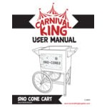 Carnival King Royalty Series SCM350R Reinforced Cabinet Sno-Cone Machine with Cup Dispenser and Cart Carnival King Royalty Series SCM350R Reinforced Cabinet Sno-Cone Machine with Cup Dispenser and Cart