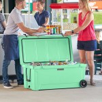 CaterGator CG170SFW Seafoam 170 Qt. Mobile Rotomolded Outdoor Cooler / Ice Chest CaterGator CG170SFW Seafoam 170 Qt. Mobile Rotomolded Outdoor Cooler / Ice Chest