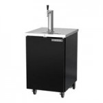 Beverage-Air DD36HC-1-B Double Tap Kegerator Beer Dispenser - Black, (1) 1/2 Keg Capacity