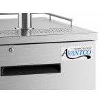 Avantco UDD-1-HC-S Double Tap Kegerator Beer Dispenser - Stainless Steel, (1) 1/2 Keg Capacity