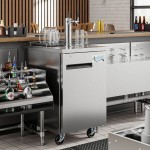Avantco UDD-1-HC-S Double Tap Kegerator Beer Dispenser - Stainless Steel, (1) 1/2 Keg Capacity