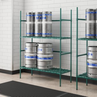 Regency 6 Keg Green Epoxy Keg Rack - 18