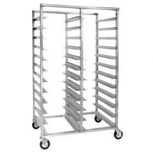 Cres Cor 2207-2420A 20 Tray Side Load Double Aluminum Oval Tray Rack - Assembled Cres Cor 2207-2420A 20 Tray Side Load Double Aluminum Oval Tray Rack - Assembled