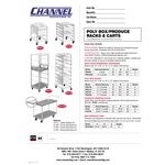 Channel PBA708 8 Box Mobile Aluminum Food Box Rack Channel PBA708 8 Box Mobile Aluminum Food Box Rack