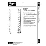 Metro RT3318N 18 Pan Side Load Bun / Sheet Pan Rack - Unassembled Metro RT3318N 18 Pan Side Load Bun / Sheet Pan Rack - Unassembled