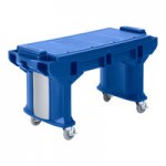 Cambro VBR6186 Navy Blue 6' Versa Food / Salad Bar with Standard Casters Cambro VBR6186 Navy Blue 6' Versa Food / Salad Bar with Standard Casters