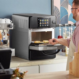 Solwave G1-RCO-H Countertop Stainless Steel Rapid Cook Ventless Oven with Programmable Touchscreen Controls - 208/240V Solwave G1-RCO-H Countertop Stainless Steel Rapid Cook Ventless Oven with Programmable Touchscreen Controls - 208/240V