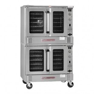 Southbend PCE15B/SD Platinum Series 5-Shelf Double Deck Full Size Deep Depth Electric Convection Oven - 208V, 1 Phase, 7.5 kW