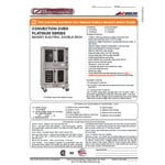 Southbend PCE15B/SD Platinum Series 5-Shelf Double Deck Full Size Deep Depth Electric Convection Oven - 208V, 1 Phase, 7.5 kW