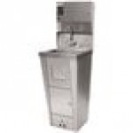Advance Tabco 7-PS-99 Hands Free Hand Sink with Pedestal Base, Soap and Towel Dispenser, and Trash Bin Advance Tabco 7-PS-99 Hands Free Hand Sink with Pedestal Base, Soap and Towel Dispenser, and Trash Bin