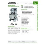 Hobart Legacy+ HL200-1 20 Qt. Planetary Stand Mixer with Guard - 120V, 1/2 hp