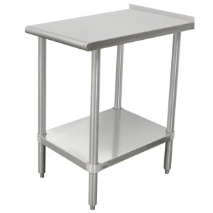 Advance Tabco TFMSU-152 Stainless Steel Equipment Filler Table with Adjustable Undershelf - 24