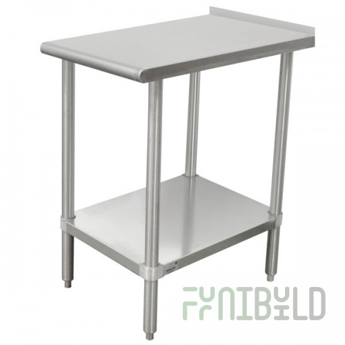 Advance Tabco TFMSU-152 Stainless Steel Equipment Filler Table with Adjustable Undershelf - 24