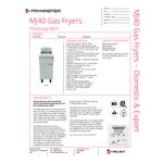 Frymaster MJ140 Natural Gas Floor Fryer 30-40 lb. Frymaster MJ140 Natural Gas Floor Fryer 30-40 lb.