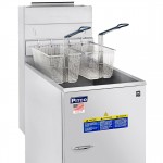 Pitco® 35C+S Liquid Propane 35-40 lb. Stainless Steel Floor Fryer