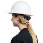 Cordova Duo Safety White Full-Brim Style Hard Hat with 6-Point Ratchet Suspension
