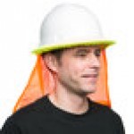 Cordova Duo Safety White Full-Brim Style Hard Hat with 6-Point Ratchet Suspension