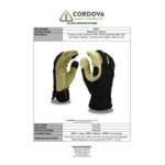 Cordova Leather Pro Spandex Touchscreen Gloves with Grain Goatskin Leather Palm Coating - Extra Large