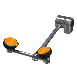 Guardian Equipment G1779LH AutoFlow Left Hand Deck Mounted Eye and Face Wash Station with 90 Degree Swing Down