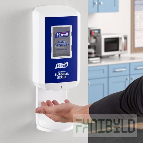 PURELL® 7810-01 CS8 1200 mL White / Blue Automatic Waterless Surgical Scrub Hand Sanitizer Dispenser