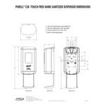 PURELL® 7810-01 CS8 1200 mL White / Blue Automatic Waterless Surgical Scrub Hand Sanitizer Dispenser