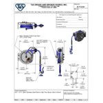 T&S B-7112-01 15' Open Stainless Steel Hose Reel with EB-0107 High-Flow Spray Valve