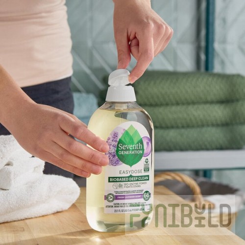 Seventh Generation EasyDose 10732913447388 23.1 oz. Lavender Ultra-Concentrated Laundry Detergent - 6/Case