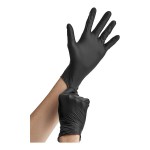 Noble Nitrile Black All-Purpose Powder-Free Disposable 4 Mil Thick Gloves - Extra Large - 1,000/Case Noble Nitrile Black All-Purpose Powder-Free Disposable 4 Mil Thick Gloves - Extra Large - 1,000/Case