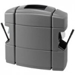 Commercial Zone 755301 45 Gallon Islander Series Black Bermuda 1 Hexagonal Trash Can with Paper Towel Dispenser, Squeegee, and Windshield Wash Station Commercial Zone 755301 45 Gallon Islander Series Black Bermuda 1 Hexagonal Trash Can with Paper Towel Dispenser, Squeegee, and Windshield Wash Station
