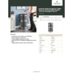 Lancaster Table & Seating 20 Gallon Stainless Steel Round Perforated Trash Can with Open Top Lid Lancaster Table & Seating 20 Gallon Stainless Steel Round Perforated Trash Can with Open Top Lid