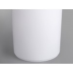 Lavex 44 Gallon White Round Commercial Trash Can and Lid Lavex 44 Gallon White Round Commercial Trash Can and Lid