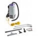 ProTeam 107338 Super Coach Pro 10 Qt. Backpack Vacuum with 107336 Hard Floor Kit with Nylon Brush - 120V