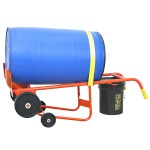 Wesco Industrial Products 1,000 lb. Steel / Poly / Fiber Drum Truck and Drain Stand with (2) 10