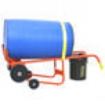 Wesco Industrial Products 1,000 lb. Steel / Poly / Fiber Drum Truck and Drain Stand with (2) 10